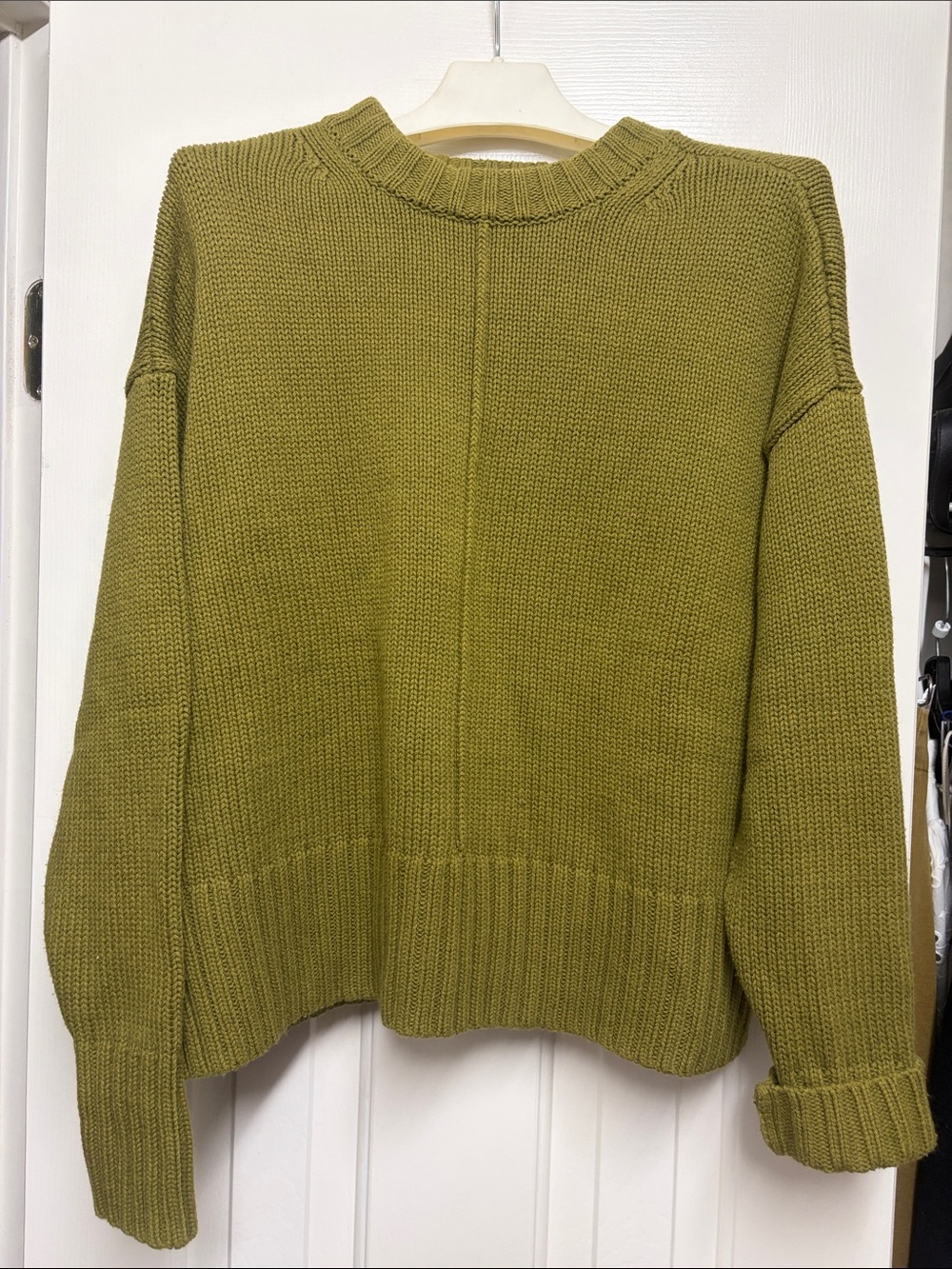 a new day Olive Crewneck Sweater